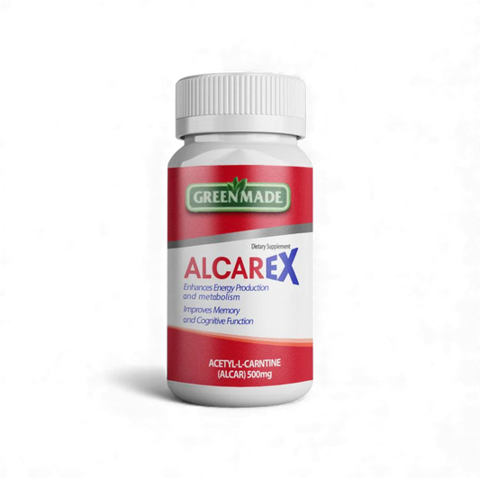 Green Made – Alcarex Acetyl L-Carnitine 500 mg (60 Capsules)